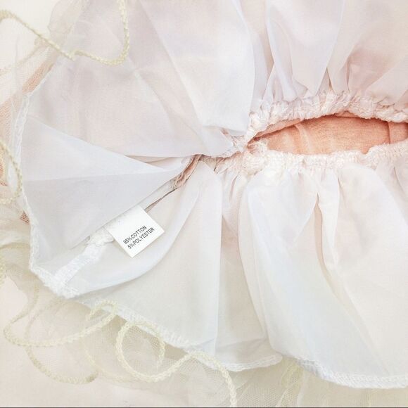 NWT Pink Sweater Dress with Ivory Tulle Sz 6-9M - Picture 6 of 8